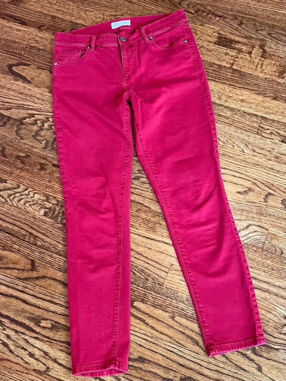 Loft Red Modern Skinny Crop Women's Jeans - Size 8 - Picture 8 of 11